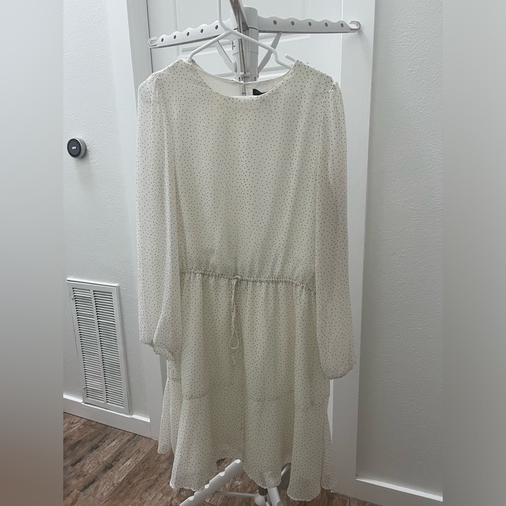 Black and white polka dot Banana Republic Dress - XL